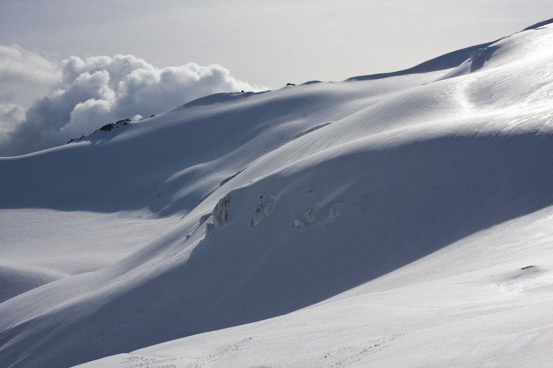 Sun And Shadow On The Nisqually Glacier